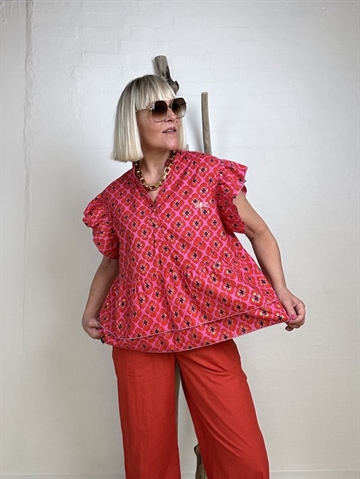 GASPAR Jada Blouse 2501359 Bluse Pink Print 